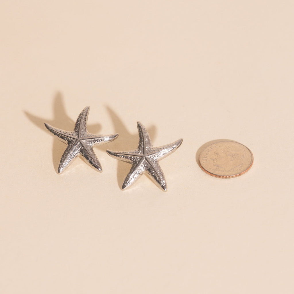 Jumbo Starfish Stud Earrings