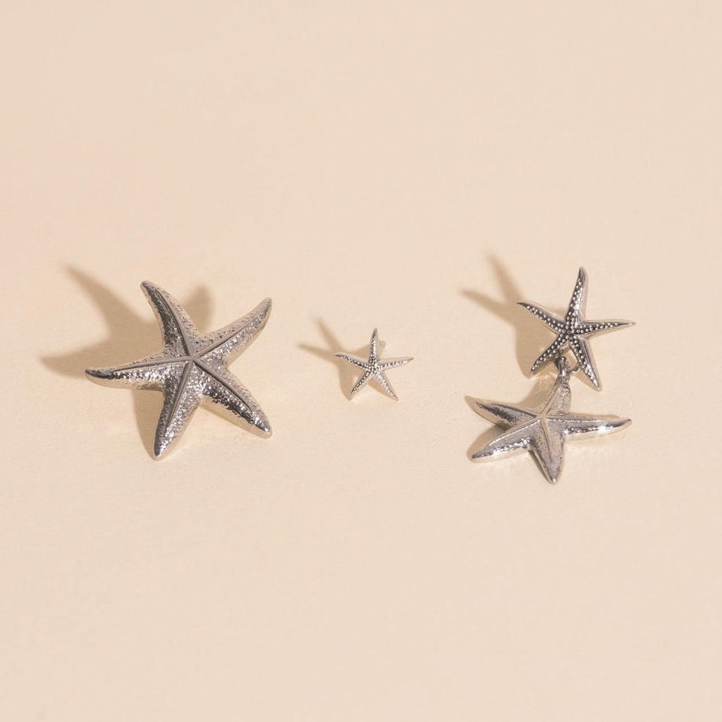 Starfish Dangle Stud Earrings