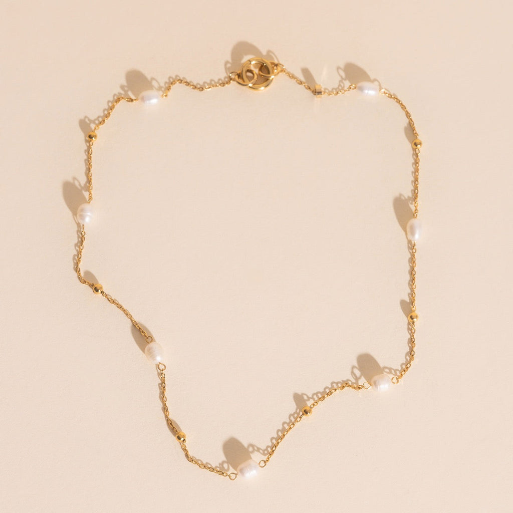Mini Pearl Chain Necklace (18")