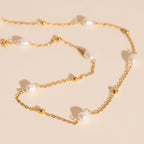 Mini Pearl Chain Necklace (18") by Oh Clementine
