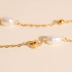Mini Pearl Chain Necklace (18") by Oh Clementine