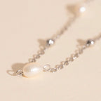 Mini Pearl Chain Necklace (18") by Oh Clementine