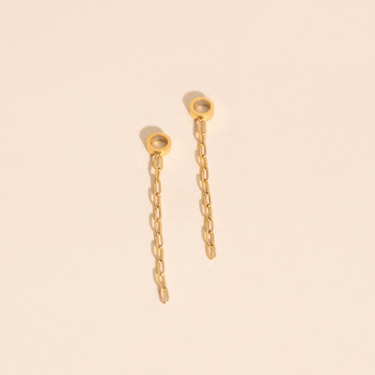 Chain Huggie Hoop Charms