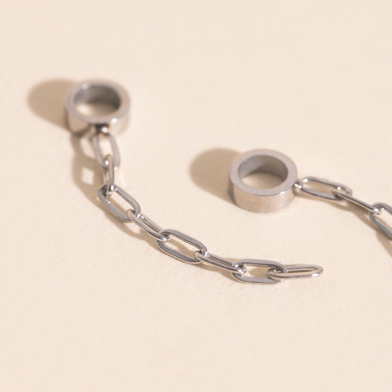 Chain Huggie Hoop Charms
