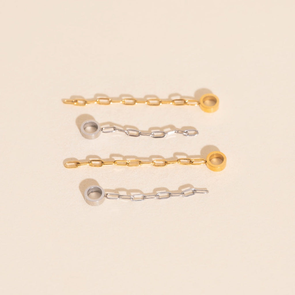 Chain Huggie Hoop Charms