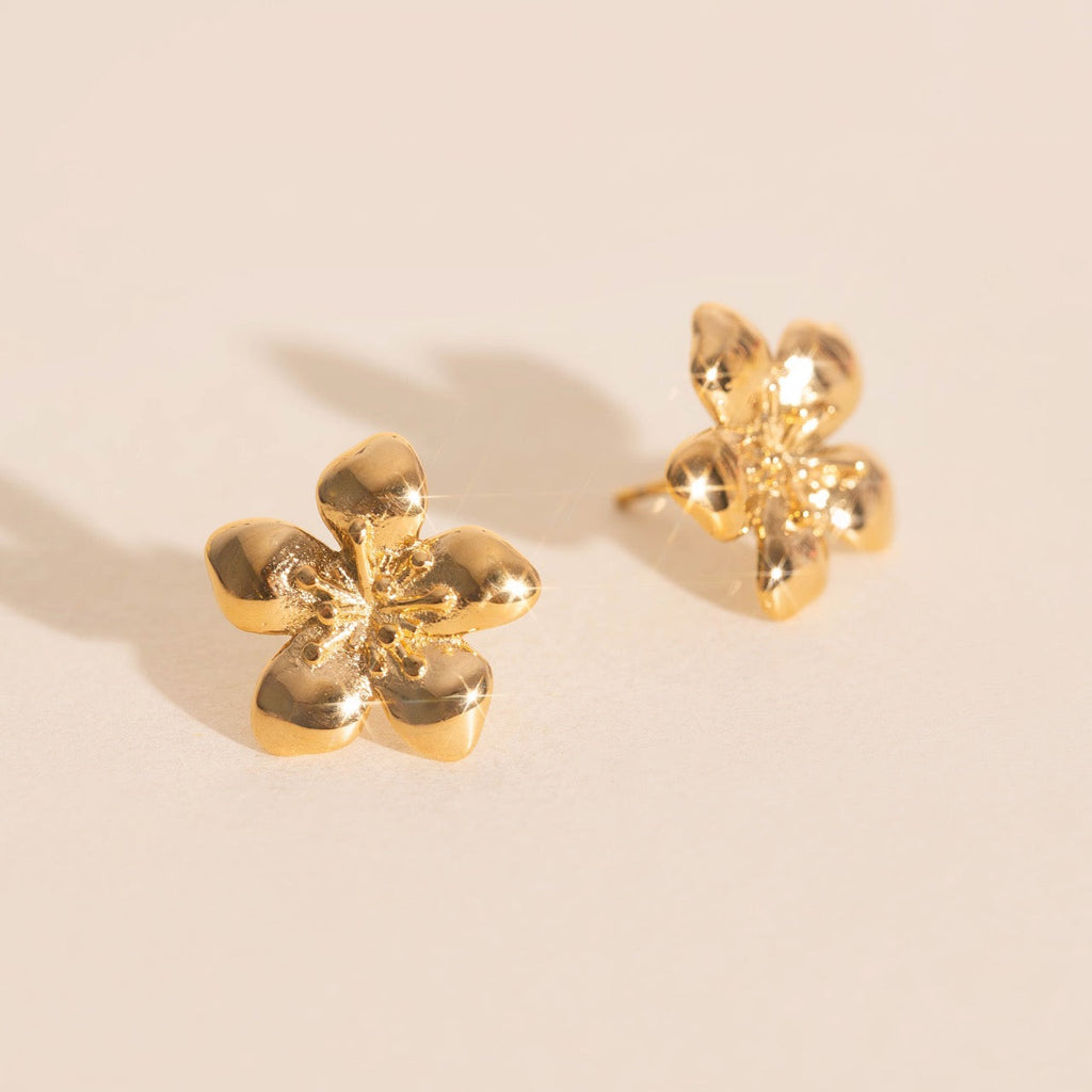 Hibiscus Stud Earrings