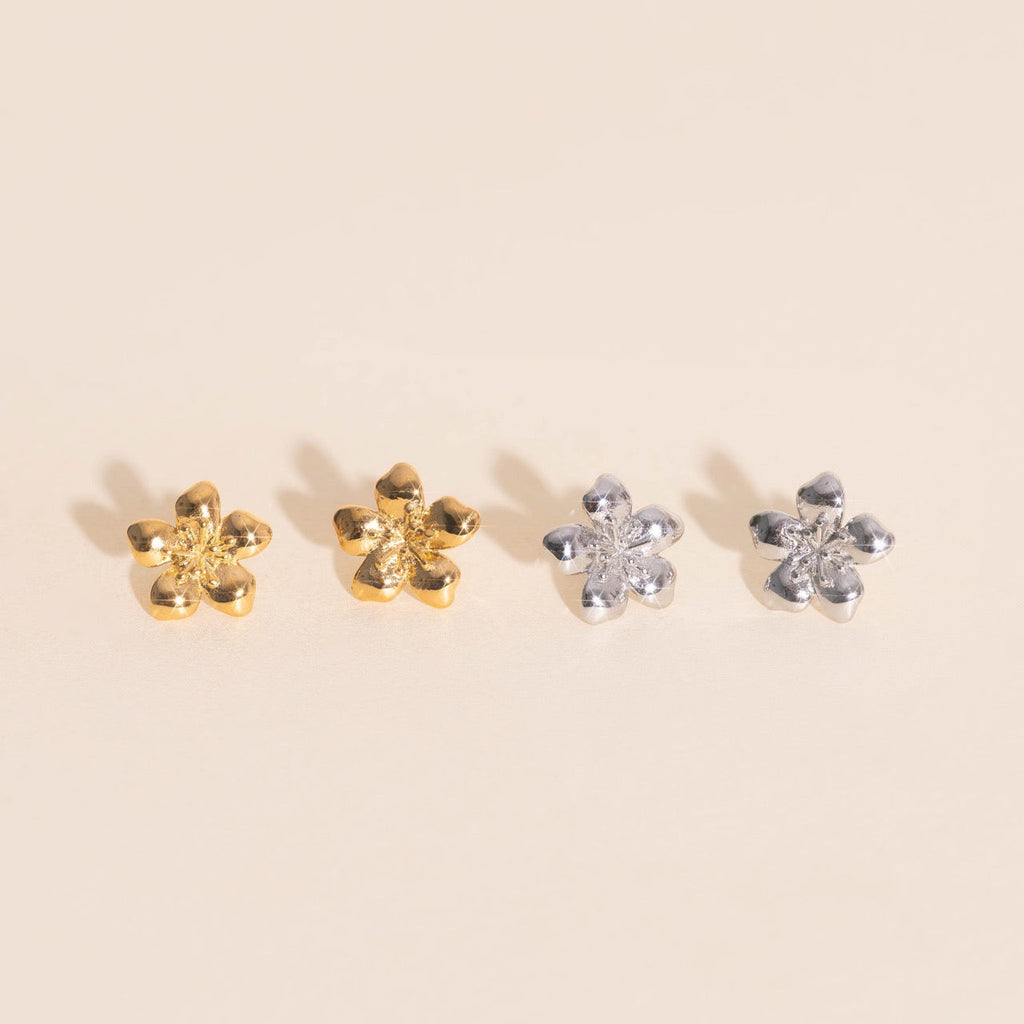 Hibiscus Stud Earrings