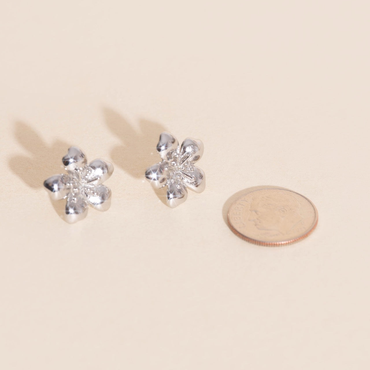Hibiscus Stud Earrings