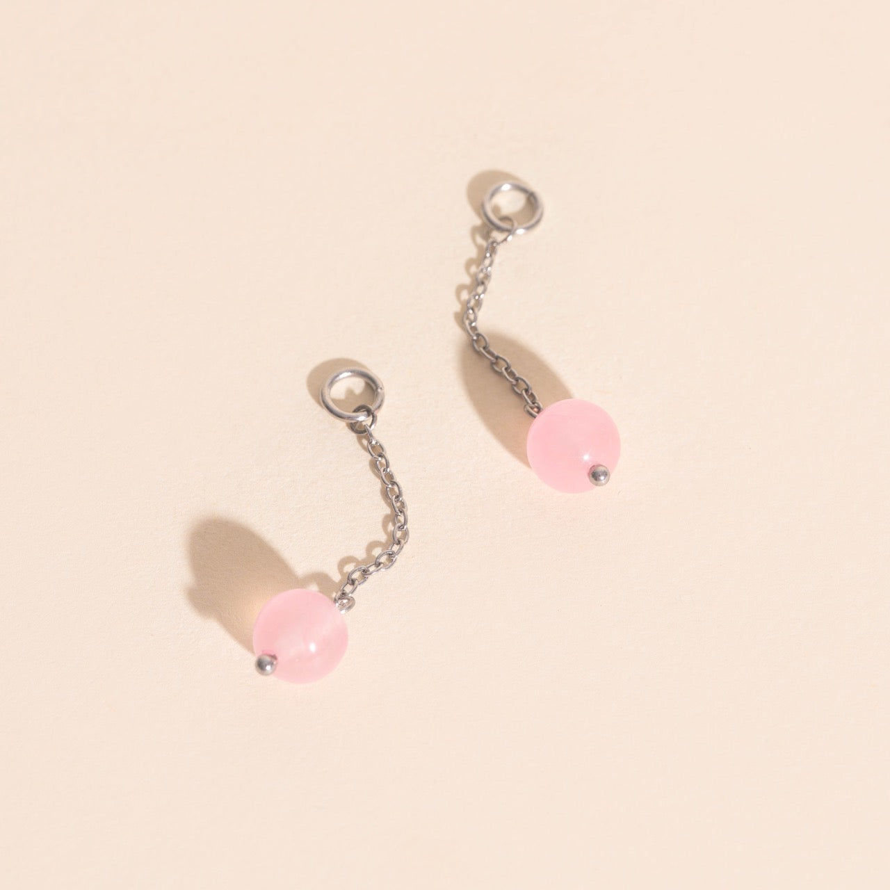 Love Chain Huggie Hoop Charms