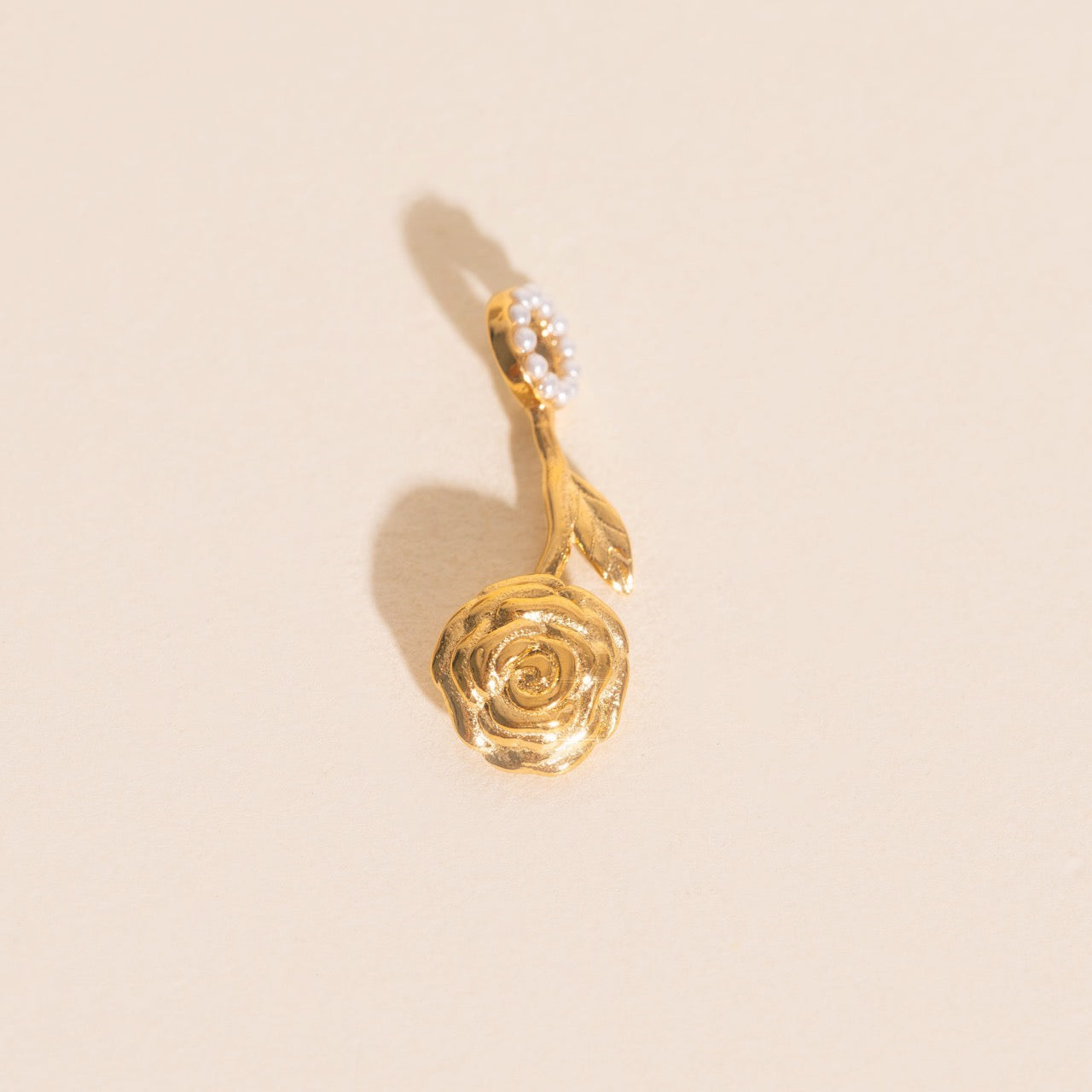 June Rose Birth Flower Necklace Charm