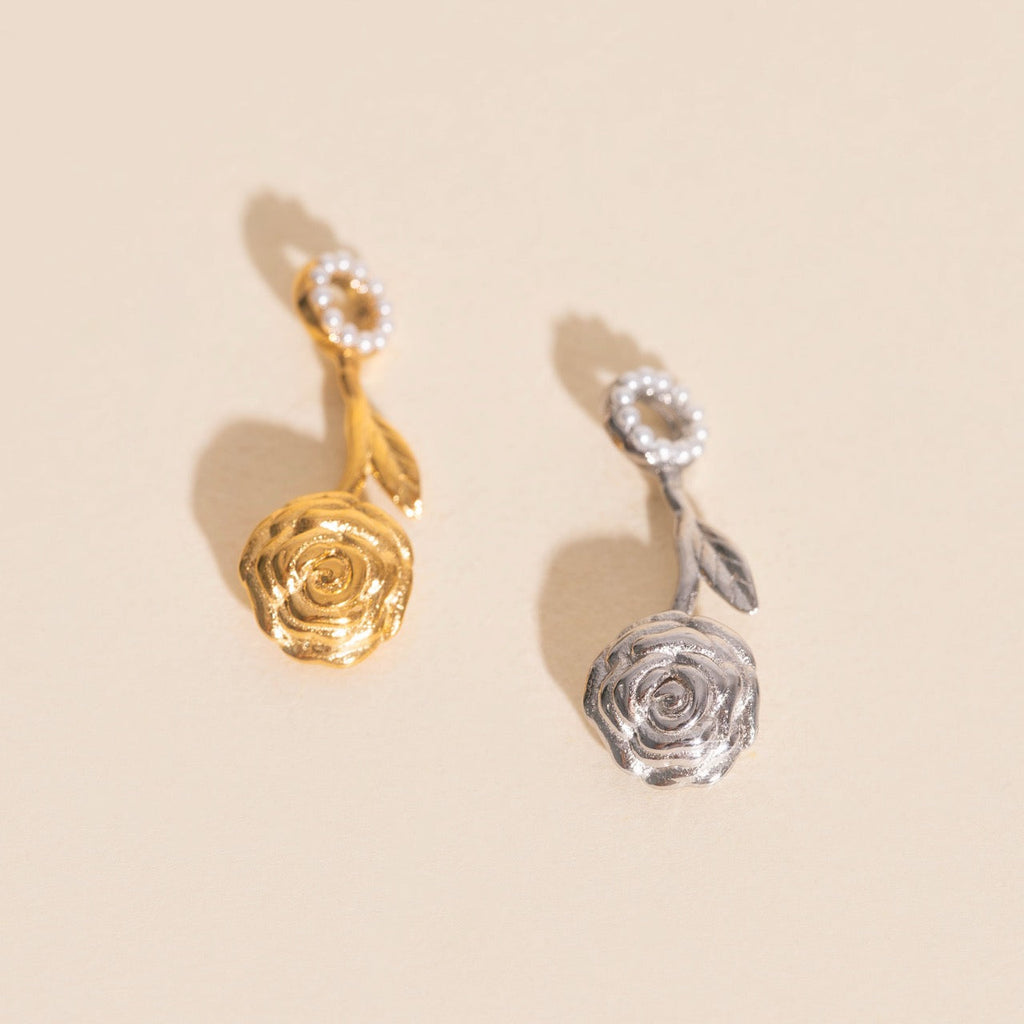 June Rose Birth Flower Necklace Charm