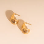 Chunky Teardrop Stud Earrings by Oh Clementine