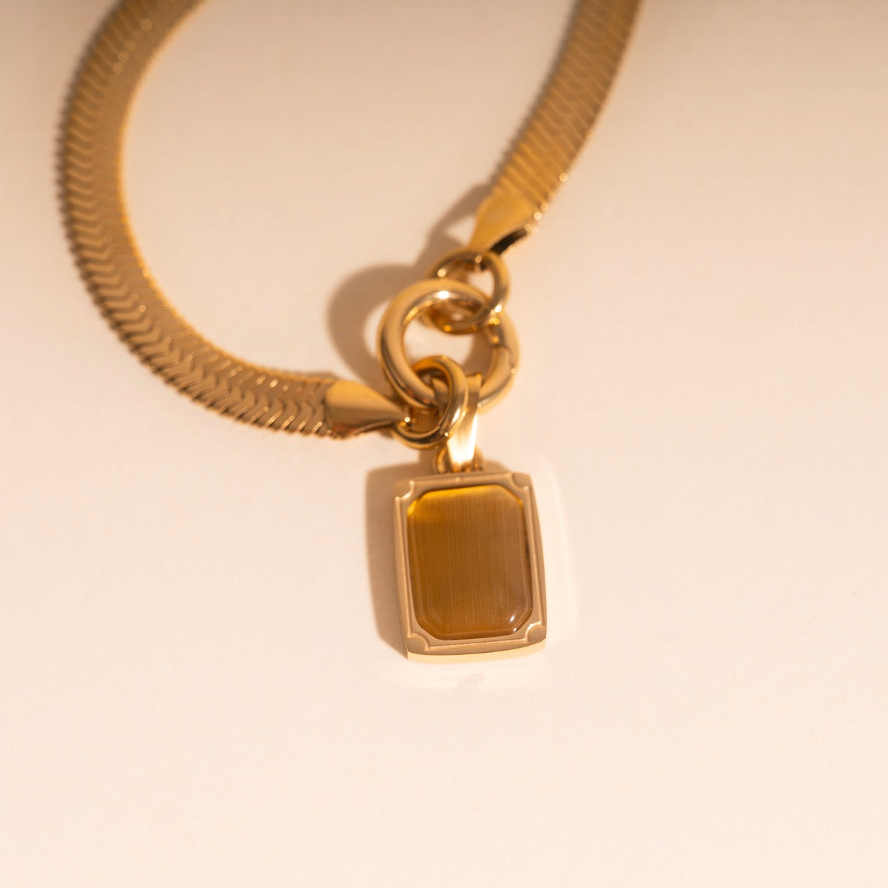 Golden Ember Necklace Charm