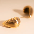 Chunky Teardrop Stud Earrings by Oh Clementine