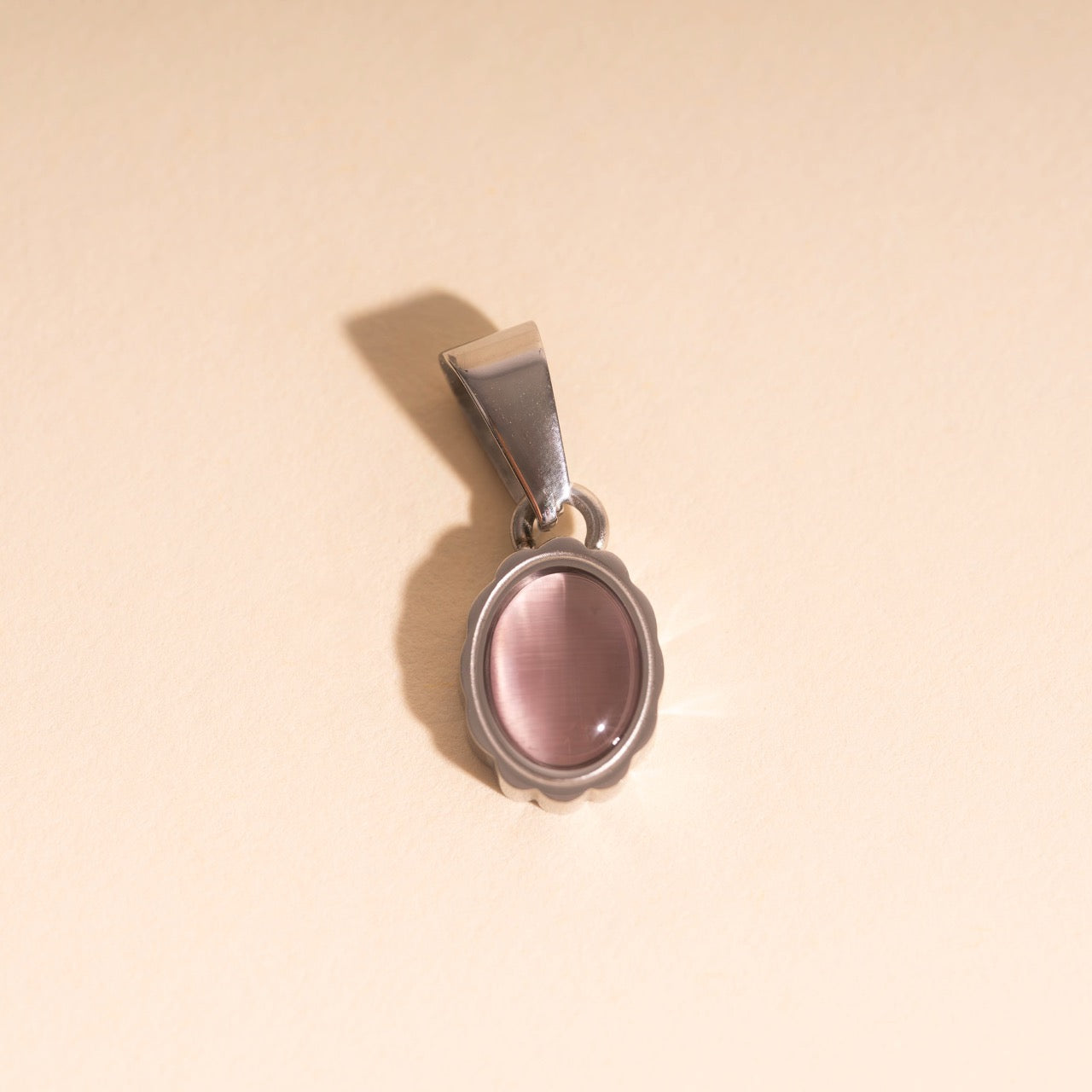 Haze Oval Necklace Charm