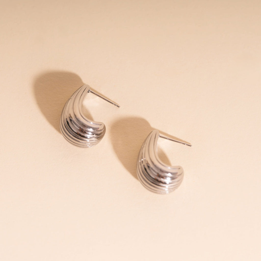 Chunky Teardrop Stud Earrings by Oh Clementine