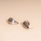Chunky Teardrop Stud Earrings by Oh Clementine