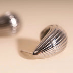 Chunky Teardrop Stud Earrings by Oh Clementine