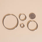 Circle Rounded Huggie Hoop Earrings by Oh Clementine