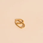 Rectangle Rounded Huggie Hoop Earrings