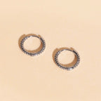 Rope Rounded Huggie Hoop Earrings by Oh Clementine