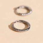 Rope Rounded Huggie Hoop Earrings by Oh Clementine