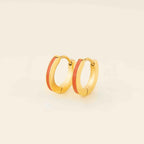 Color Huggie Hoop Earrings by Oh Clementine