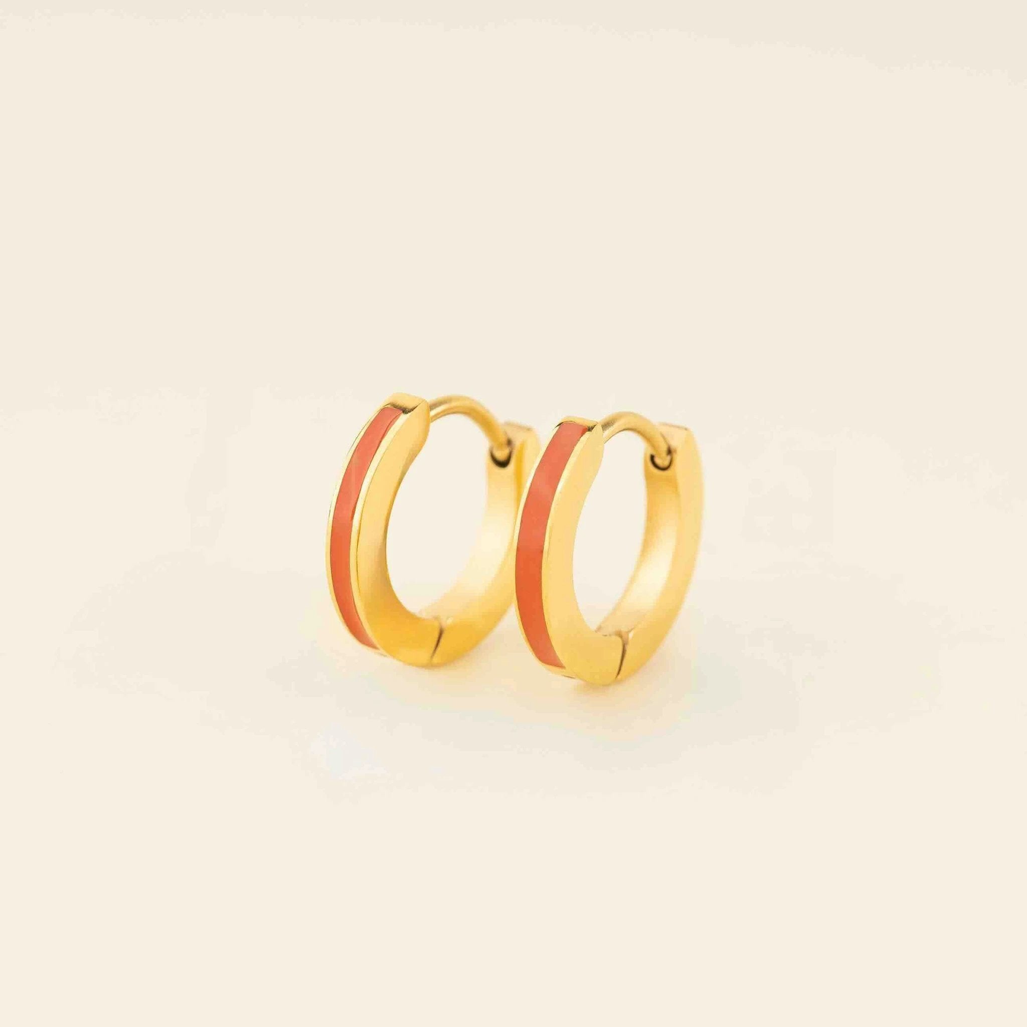 Color Huggie Hoop Earrings by Oh Clementine
