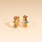 Arizona Desert 3D Huggie Hoop Earrings by Oh Clementine