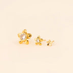 Plumeria Flower Stud Earrings by Oh Clementine