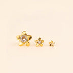 Plumeria Flower Stud Earrings by Oh Clementine