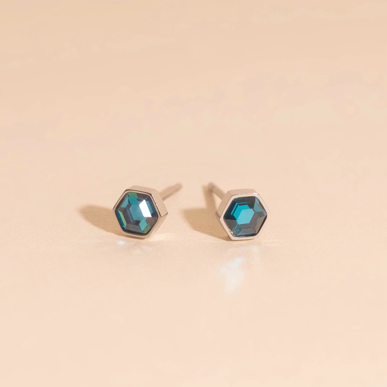 March Birthstone Stud Earrings by Oh Clementine