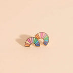 Pastel Rainbow Stud Earrings by Oh Clementine