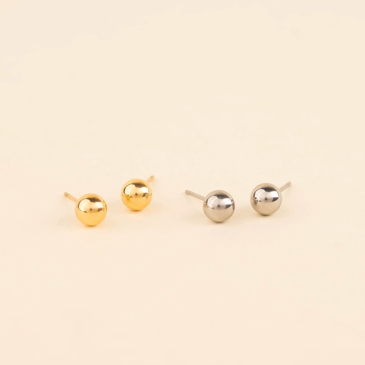 Ball Stud Earrings by Oh Clementine