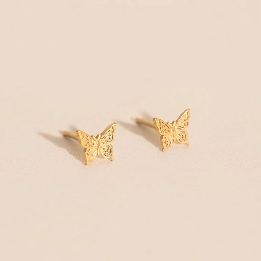 Mini Butterfly Stud Earrings by Oh Clementine