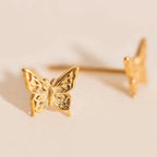 Mini Butterfly Stud Earrings by Oh Clementine