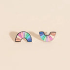 Pastel Rainbow Stud Earrings by Oh Clementine