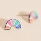 Pastel Rainbow Stud Earrings by Oh Clementine