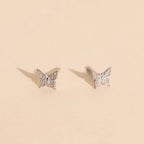 Mini Butterfly Stud Earrings by Oh Clementine