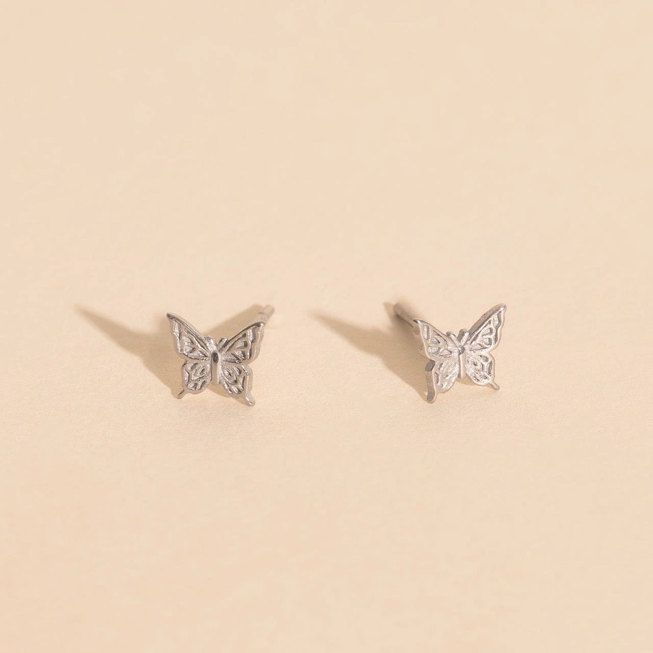 Mini Butterfly Stud Earrings by Oh Clementine