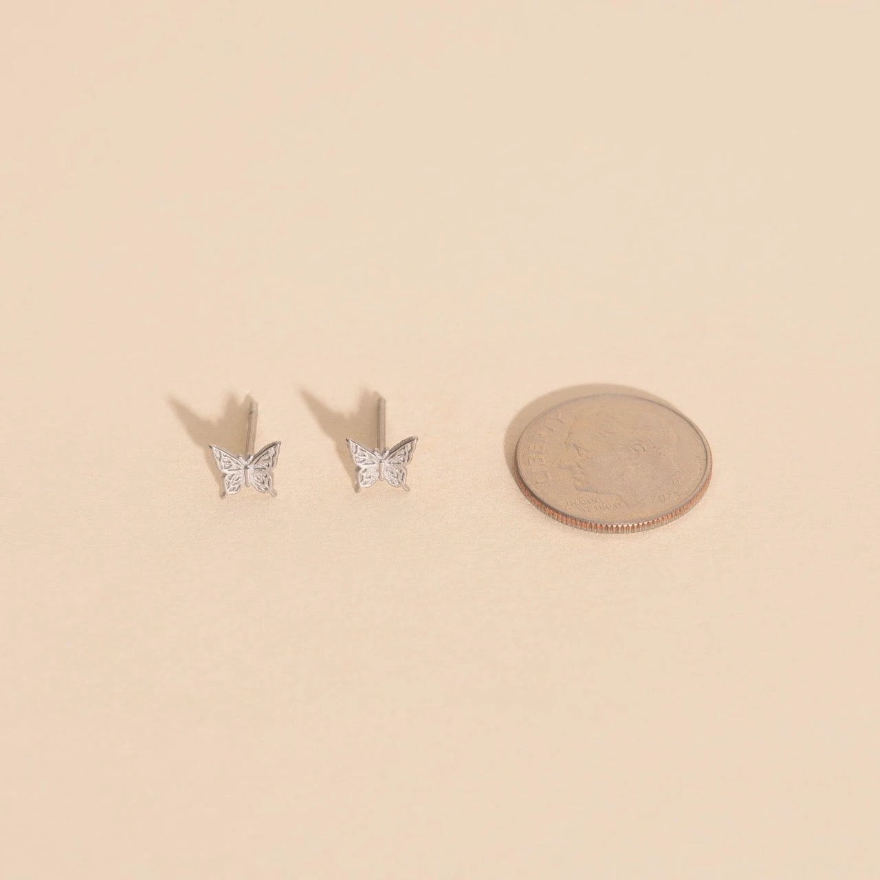 Mini Butterfly Stud Earrings by Oh Clementine