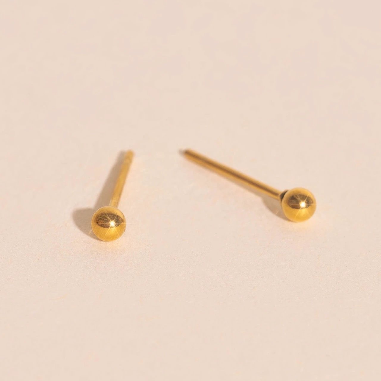 Tiny Ball Stud Earrings by Oh Clementine