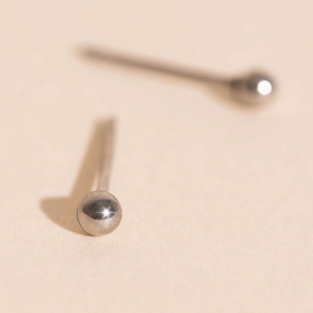 Tiny Ball Stud Earrings by Oh Clementine