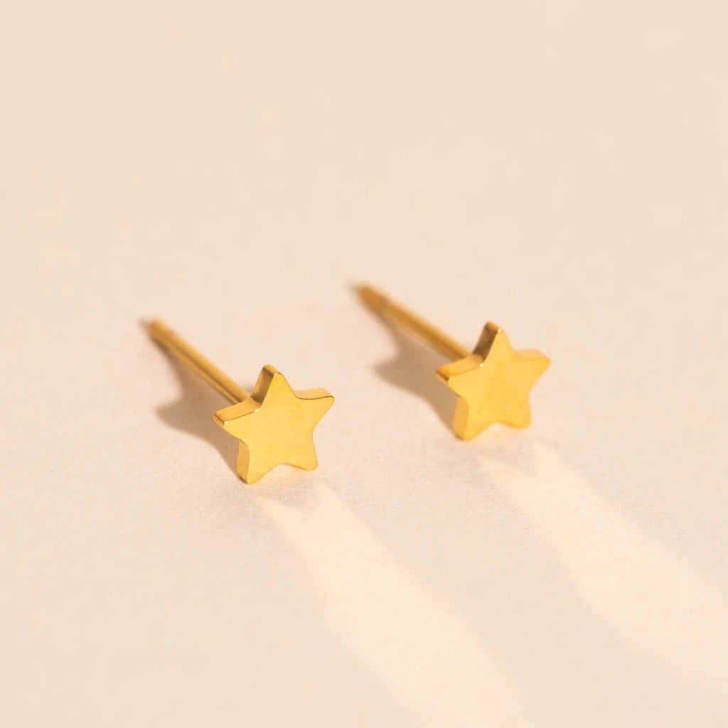 Mini Star Stud Earrings by Oh Clementine