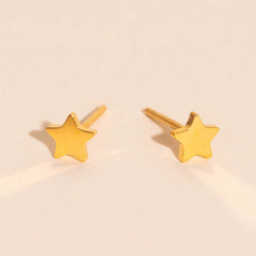 Mini Star Stud Earrings by Oh Clementine