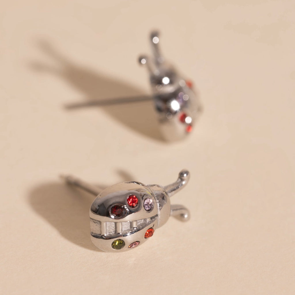 Ladybug Stud Earrings