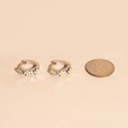 Daisy 3D Huggie Hoop Earrings