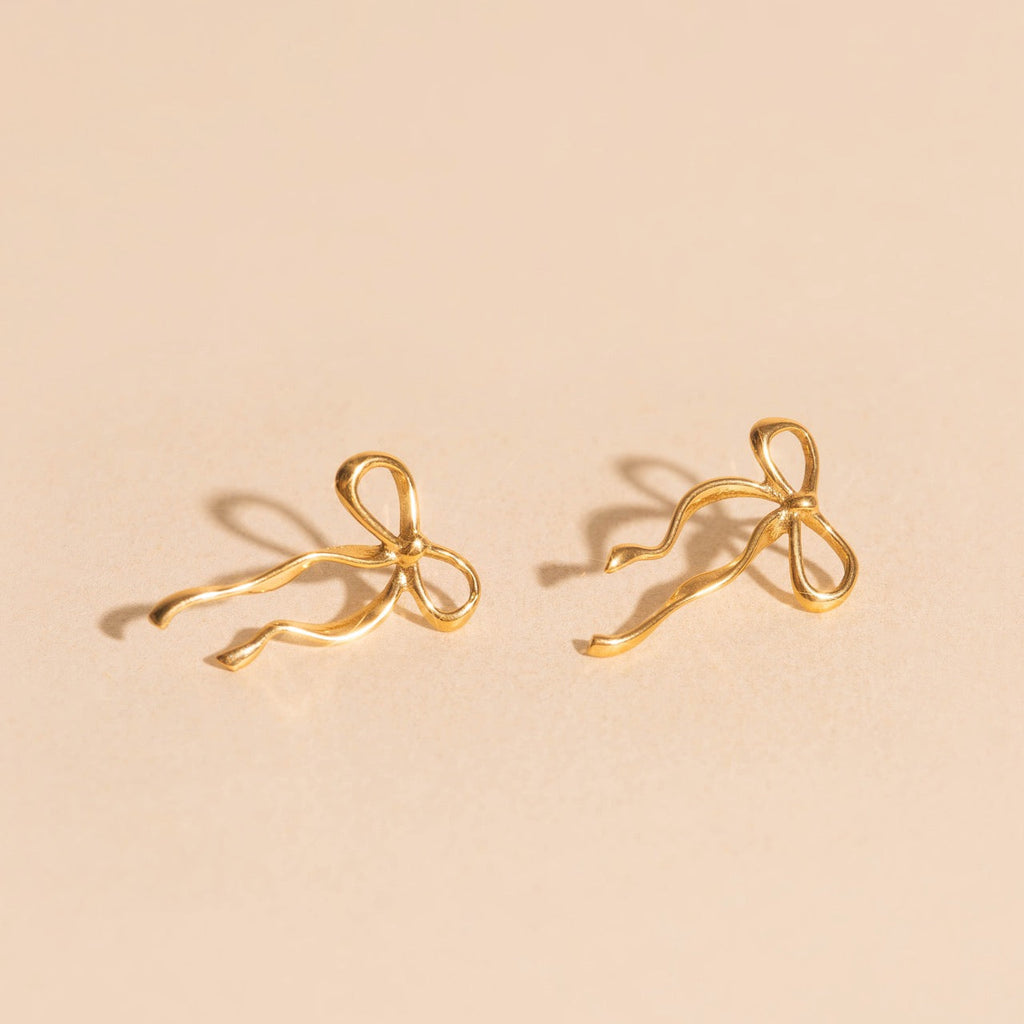 Dainty Bow Stud Earrings