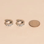 Leopard Chunky Huggie Hoop Earrings