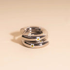 Daisy Chunky Rounded Huggie Hoop Earrings by Oh Clementine